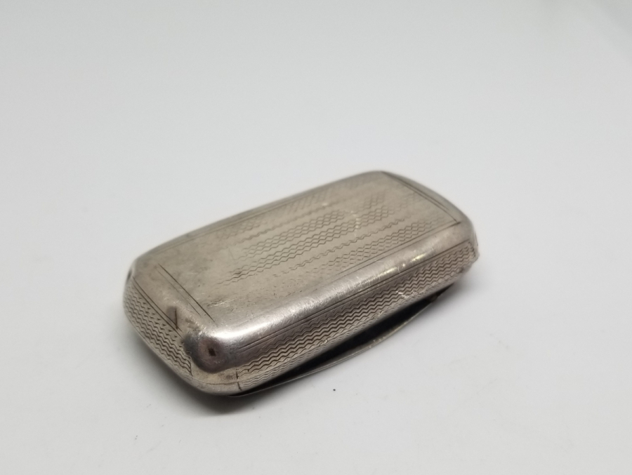 OSMANLI DÖNEMİ KALEM İŞÇİLİKLİ GÜMÜŞ TÜTÜN TABAKASI