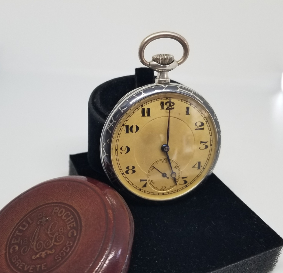 OSMANLI DÖNEMİ SAVATLI GÜMÜŞ NADİR CEP SAATİ