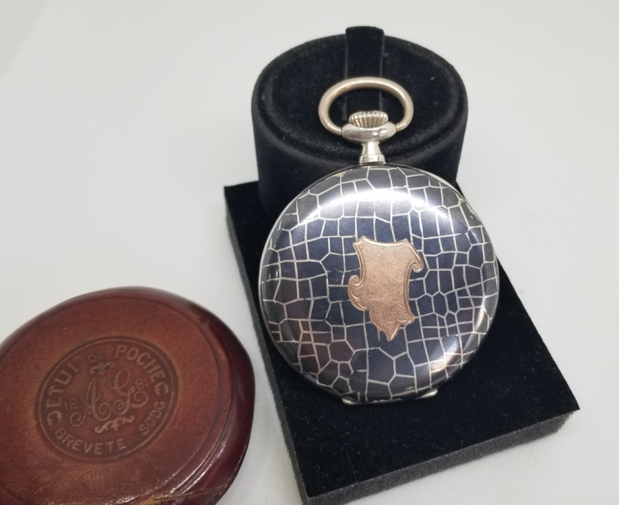 OSMANLI DÖNEMİ SAVATLI GÜMÜŞ NADİR CEP SAATİ