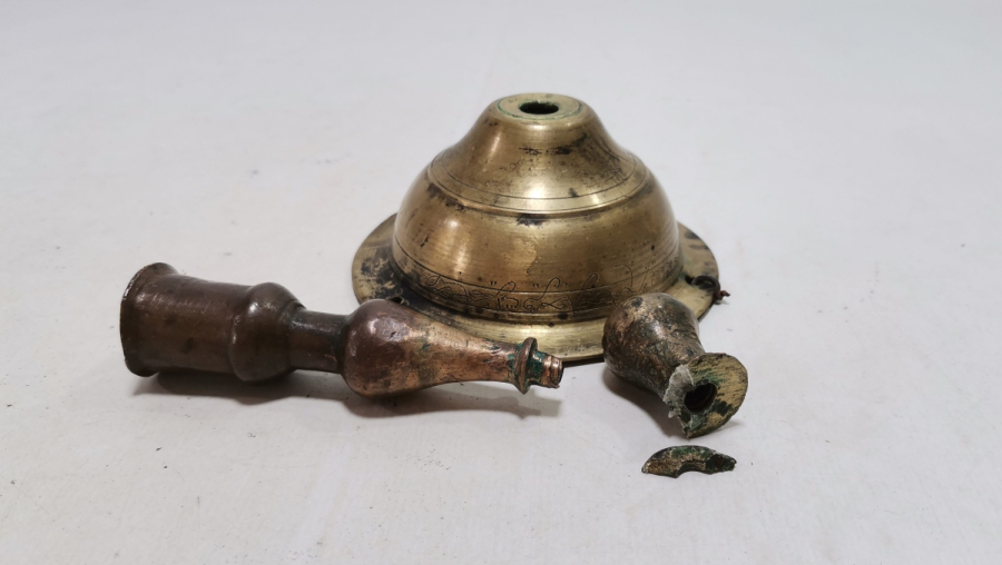 ÜZERİ OSMANLICA YAZILI OSMANLI DÖNEMİ TEKKE İŞİ KANDİL