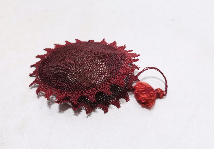 İĞNE OYA İŞÇİLİKLİ OSMANLI DÖNEMİ NADİR İPEK CEP SAATİ KESESİ