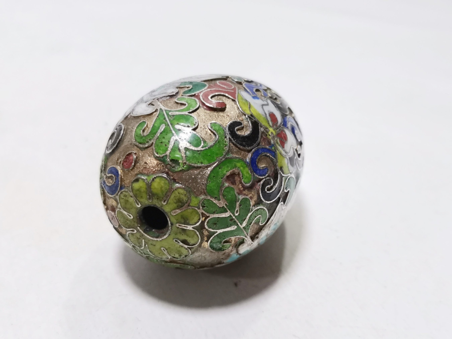 ÜZERİ MİNE İŞÇİLİKLİ ANTİKA PASKALYA YUMURTASI