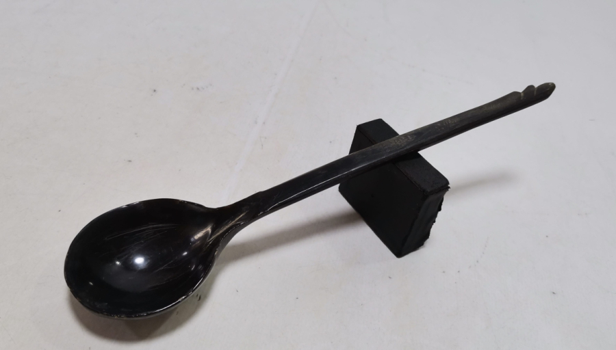 OSMANLI DÖNEMİ EL YAPIMI TEKKE İŞİ BOYNUZ HOŞAF KAŞIĞI