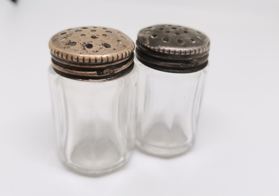 ANTİKA ÇİFT GÜMÜŞ TUZLUK