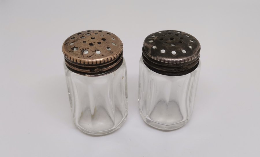 ANTİKA ÇİFT GÜMÜŞ TUZLUK