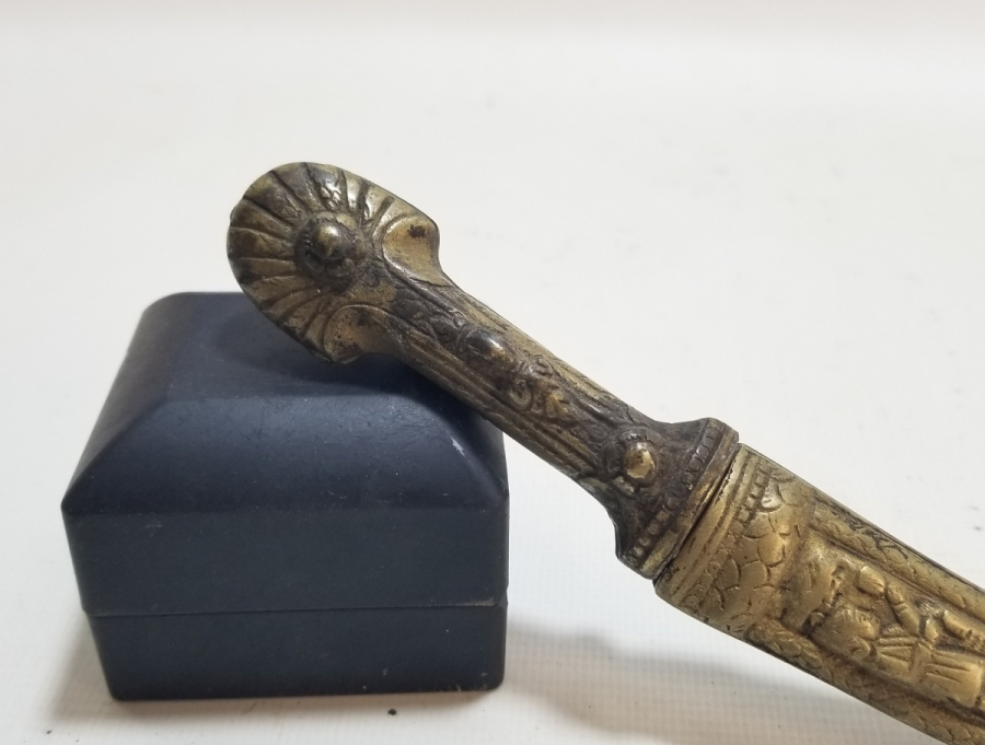 KINI KABARTMA İŞÇİLİKLİ OSMANLI DÖNEMİ NADİR RUM PAPAZ KAMASI