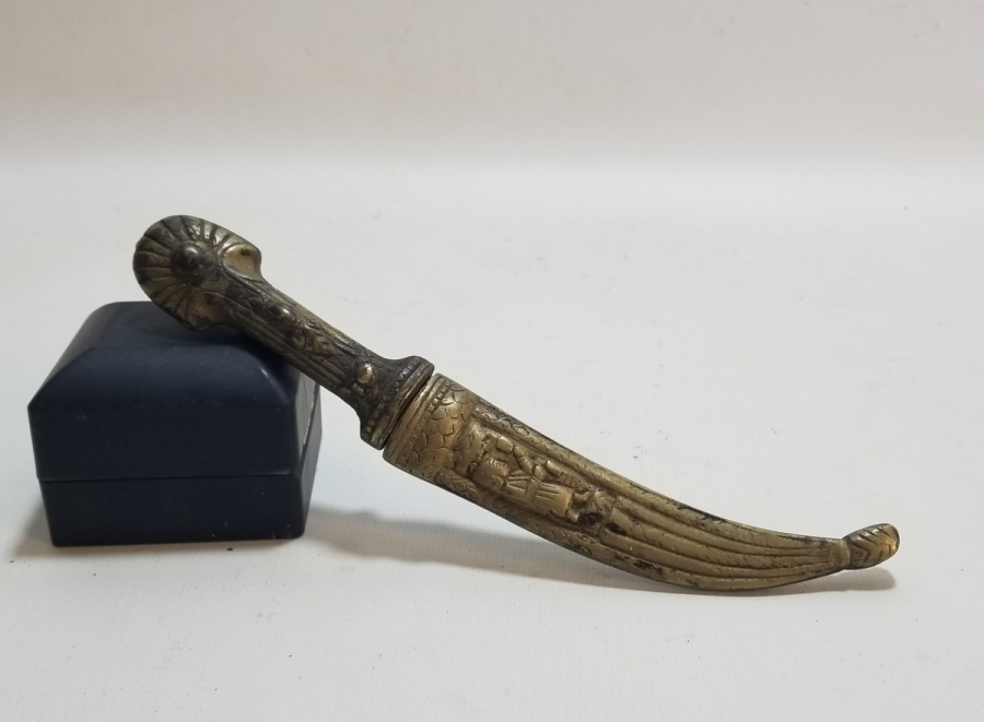 KINI KABARTMA İŞÇİLİKLİ OSMANLI DÖNEMİ NADİR RUM PAPAZ KAMASI