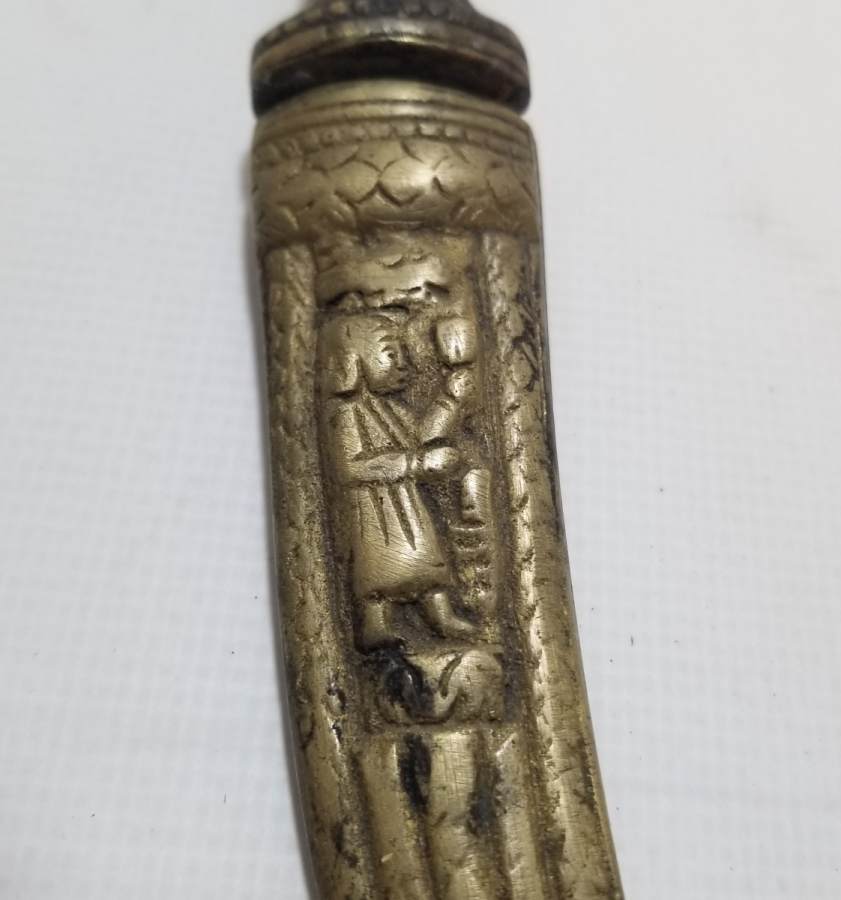 KINI KABARTMA İŞÇİLİKLİ OSMANLI DÖNEMİ NADİR RUM PAPAZ KAMASI