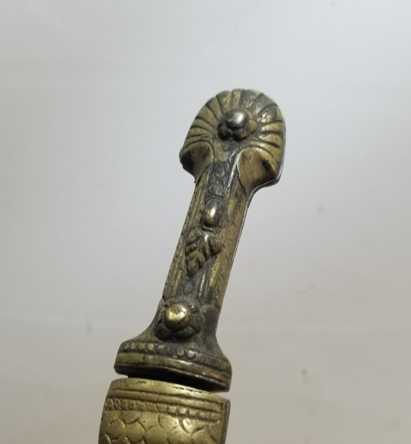 KINI KABARTMA İŞÇİLİKLİ OSMANLI DÖNEMİ NADİR RUM PAPAZ KAMASI