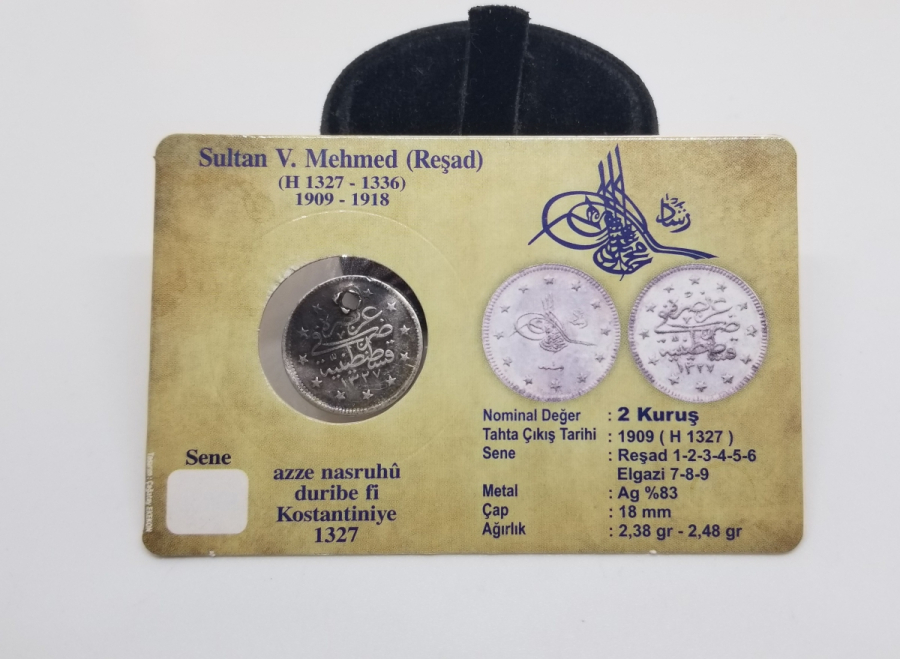 SULTAN MEHMET REŞAD HAN DÖNEMİ GÜMÜŞ 2 KURUŞ MECİDİYE