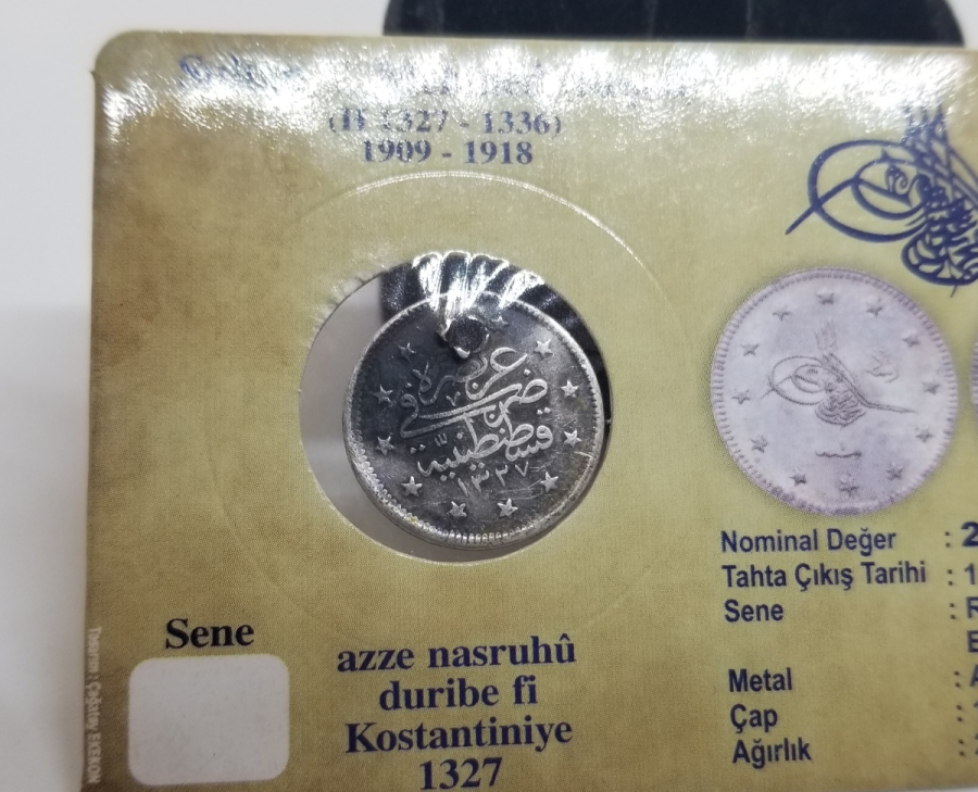 SULTAN MEHMET REŞAD HAN DÖNEMİ GÜMÜŞ 2 KURUŞ MECİDİYE