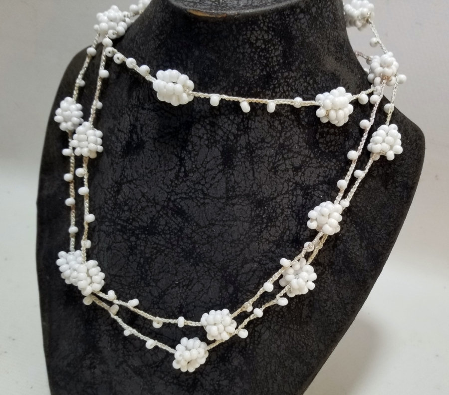 OPAL TAŞLI ANTİKA BİJUTERİ GERDANLIK