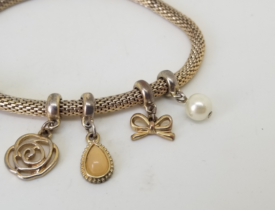 PANDORA FORMLU BİJUTERİ GÜMÜŞ KAPLAMA BİLEKLİK