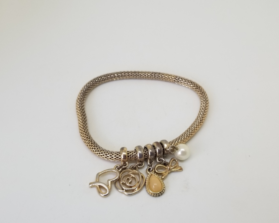 PANDORA FORMLU BİJUTERİ GÜMÜŞ KAPLAMA BİLEKLİK