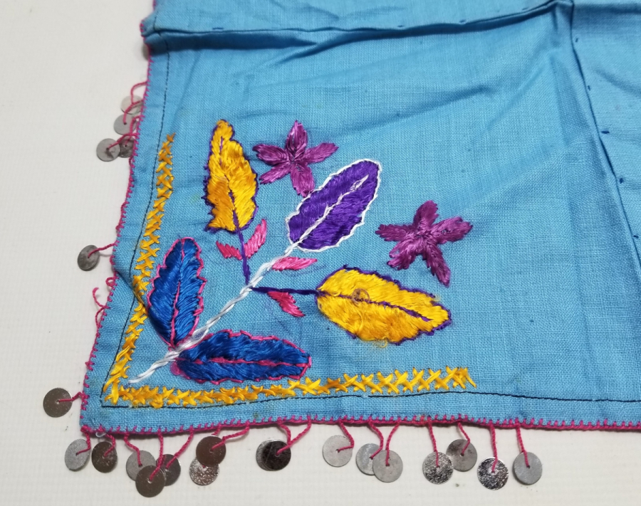 OSMANLI DÖNEMİ EL İŞİ KULLANILMAMIŞ PULLU GELİN ÇEVRESİ