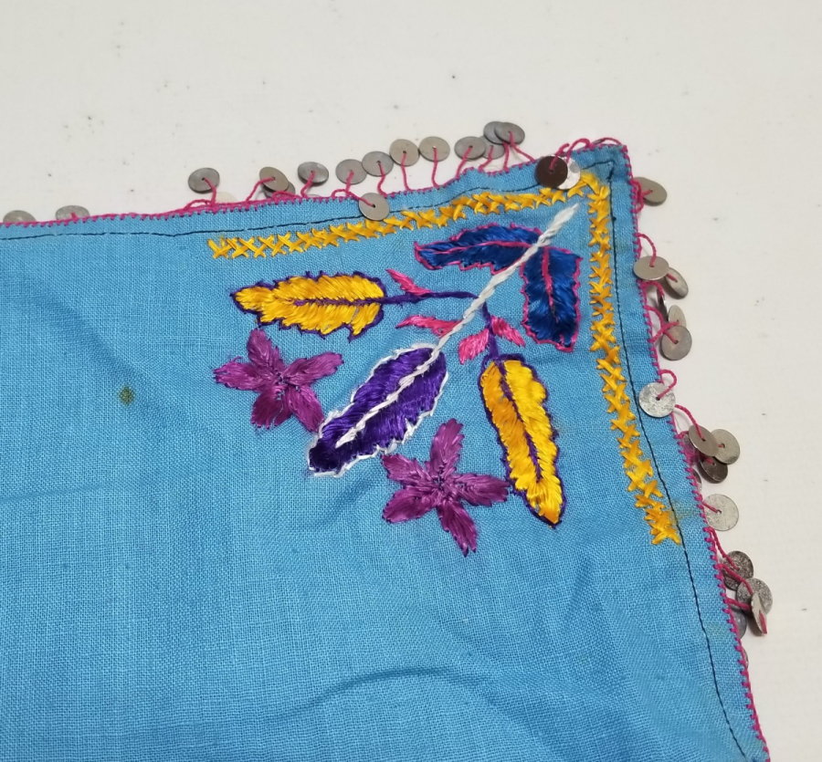 OSMANLI DÖNEMİ EL İŞİ KULLANILMAMIŞ PULLU GELİN ÇEVRESİ