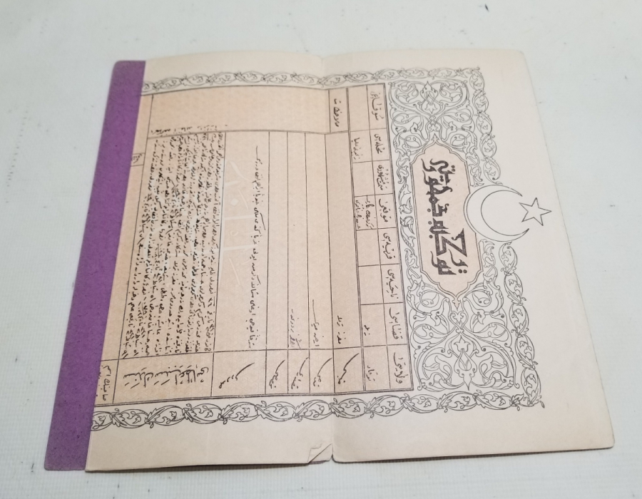 ORİJİNAL KABINDA OSMANLICA YAZILI CUMHURİYET BAŞLARI NADİR TAPU