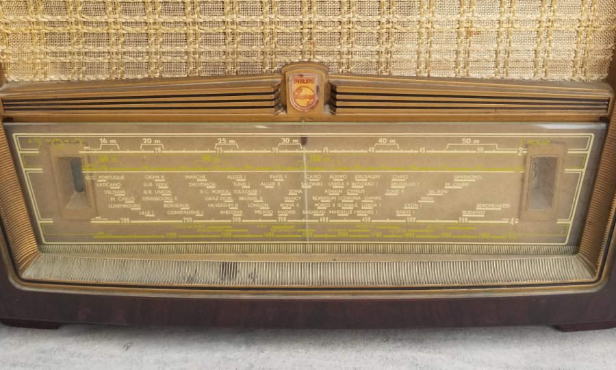 ÇALIŞIR DURUMDA PHILIPS MARKA AHŞAP KASA BÜYÜK BOY ANTİKA RADYO
