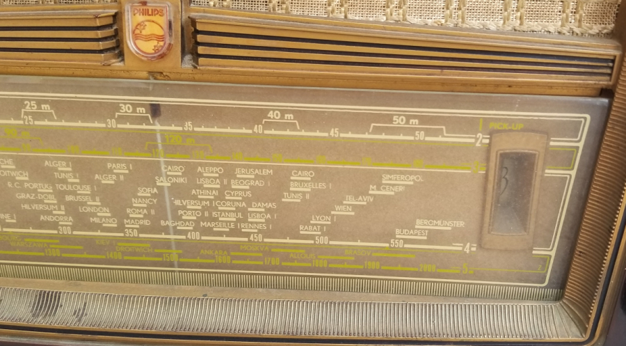 ÇALIŞIR DURUMDA PHILIPS MARKA AHŞAP KASA BÜYÜK BOY ANTİKA RADYO