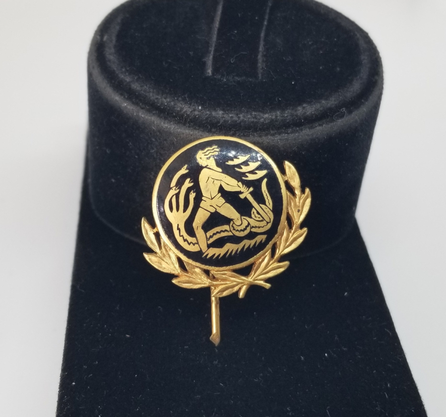 2. DÜNYA SAVAŞI DÖNEMİ MİNE İŞÇİLİKLİ VE ALTIN KAPLAMA NAZİ ROZET