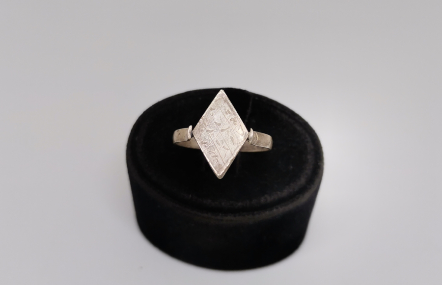 ÜZERİ EBCED HESAPLI ÖZEL YAPIM ANTİKA GÜMÜŞ TILSIM YÜZÜK