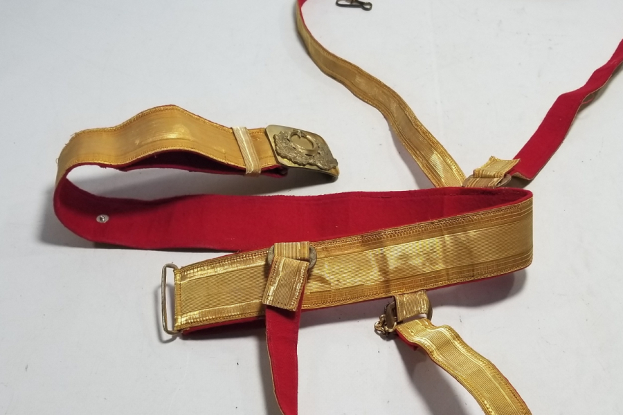 CUMHURİYET BAŞLARI SIRMALI ANTİKA SUBAY KEMERİ