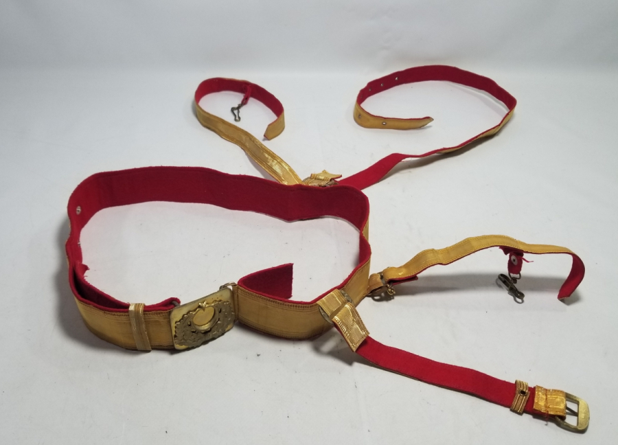 CUMHURİYET BAŞLARI SIRMALI ANTİKA SUBAY KEMERİ