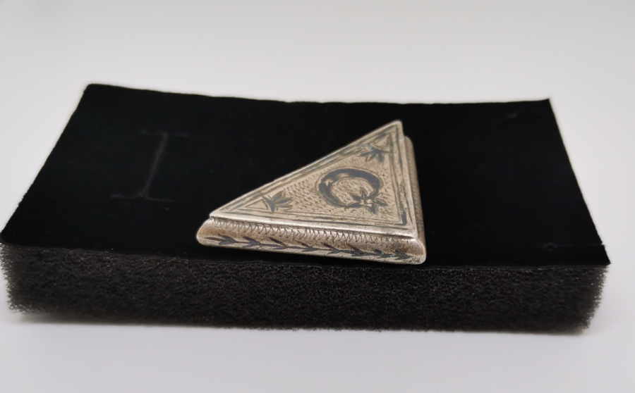 ÜZERİ AY YILDIZLI OSMANLI DÖNEMİ VAN İŞİ GÜMÜŞ CEVŞEN - HAMAYIL