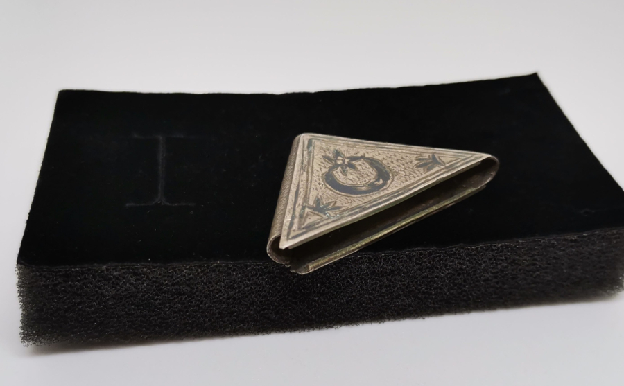 ÜZERİ AY YILDIZLI OSMANLI DÖNEMİ VAN İŞİ GÜMÜŞ CEVŞEN - HAMAYIL