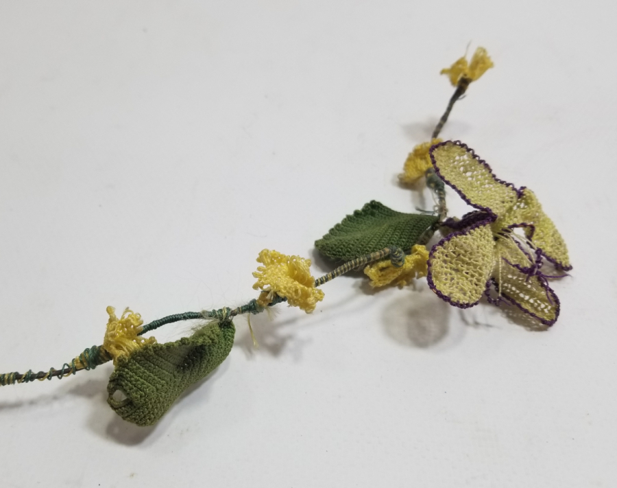 OSMANLI DÖNEMİ İĞNE OYALI KOZAK YÖRESİ NADİR GELİN ÇİÇEĞİ