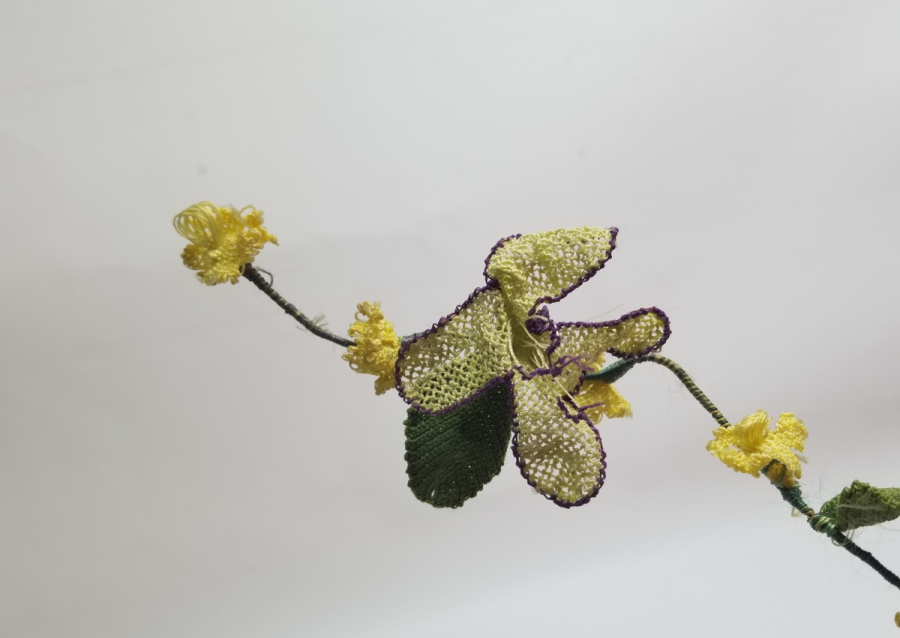 OSMANLI DÖNEMİ İĞNE OYALI KOZAK YÖRESİ NADİR GELİN ÇİÇEĞİ