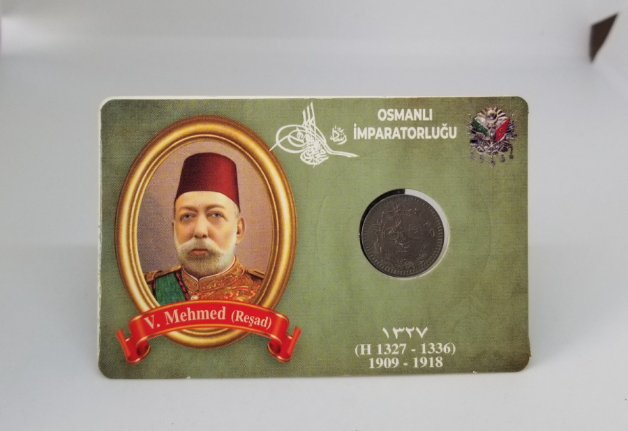 MEHMET REŞAT HAN DÖNEMİ KOLEKSİYONLUK NİKEL 5 PARA