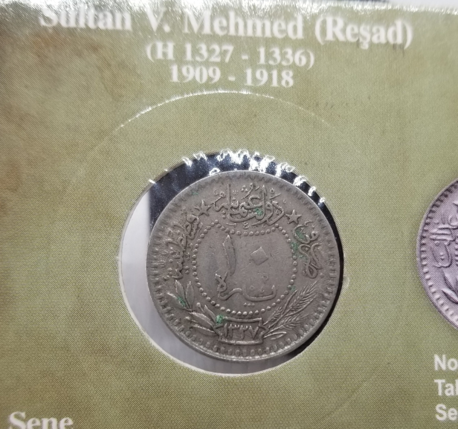 MEHMET REŞAT HAN DÖNEMİ KOLEKSİYONLUK NİKEL 10 PARA