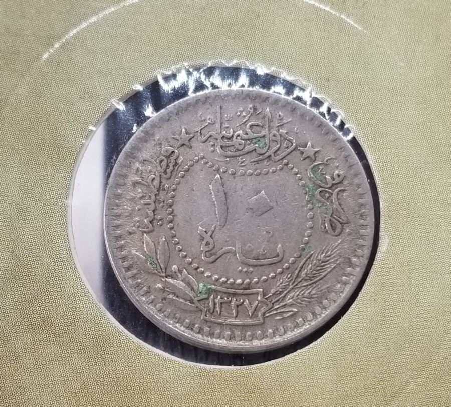 MEHMET REŞAT HAN DÖNEMİ KOLEKSİYONLUK NİKEL 10 PARA