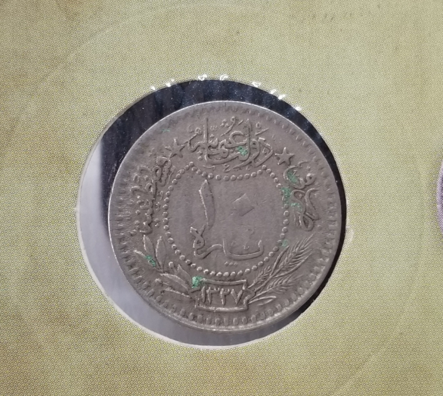MEHMET REŞAT HAN DÖNEMİ KOLEKSİYONLUK NİKEL 10 PARA