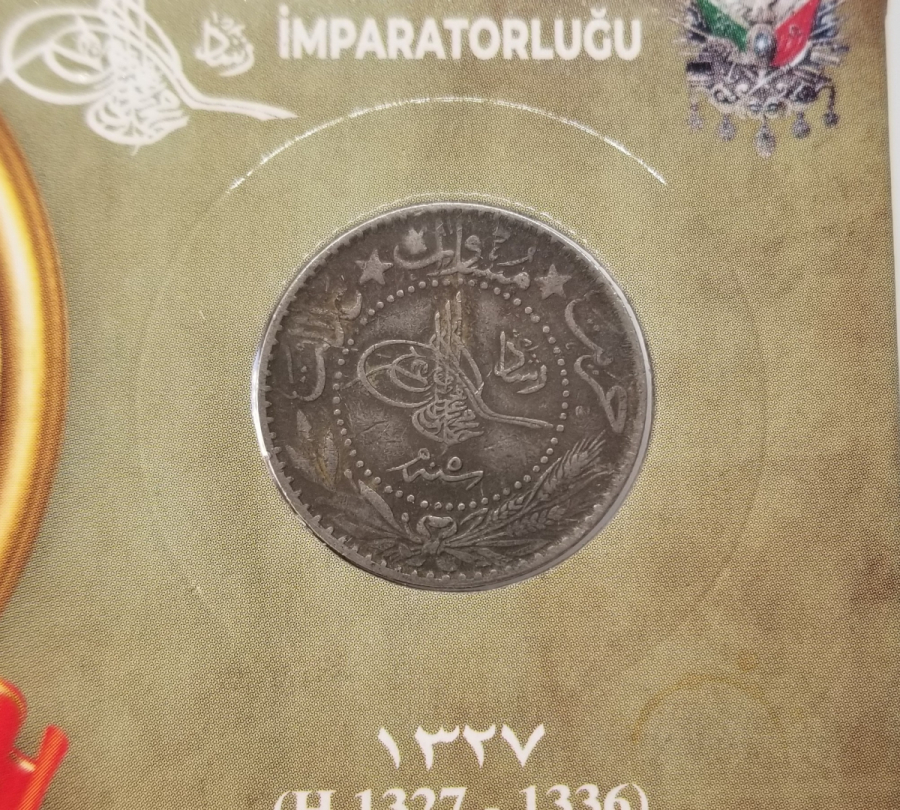 MEHMET REŞAT HAN DÖNEMİ KOLEKSİYONLUK NİKEL 20 PARA