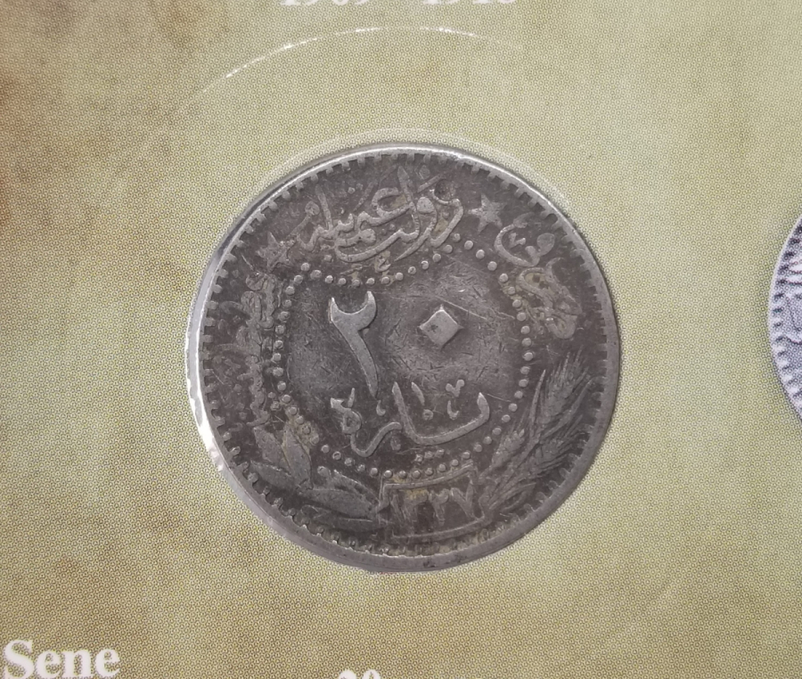 MEHMET REŞAT HAN DÖNEMİ KOLEKSİYONLUK NİKEL 20 PARA