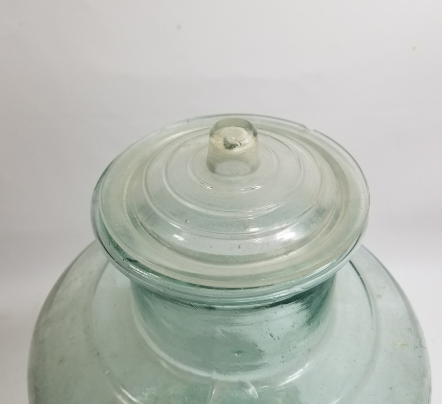 OSMANLI DÖNEMİ KOPARMA İŞÇİLİKLİ CAM ŞEKERCİ KAVANOZU