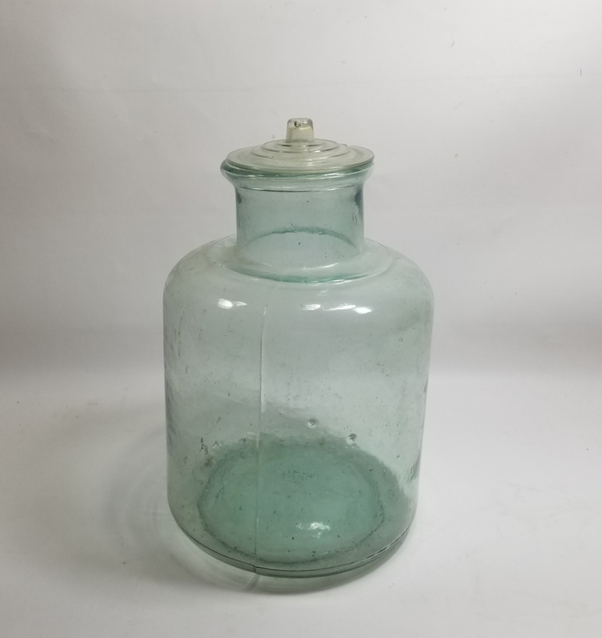 OSMANLI DÖNEMİ KOPARMA İŞÇİLİKLİ CAM ŞEKERCİ KAVANOZU