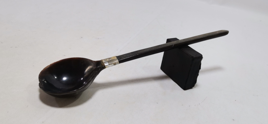 OSMANLI DÖNEMİ EL YAPIMI TEKKE İŞİ BOYNUZ HOŞAF KAŞIĞI