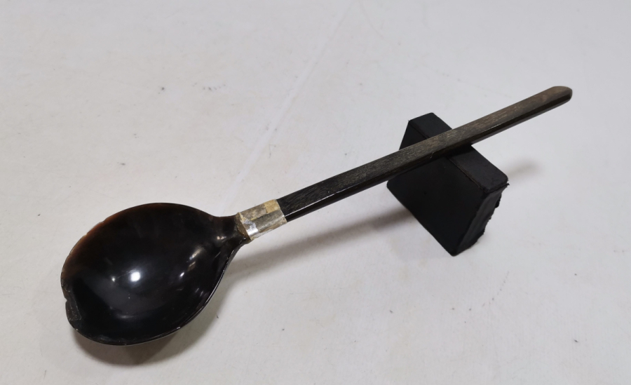 OSMANLI DÖNEMİ EL YAPIMI TEKKE İŞİ BOYNUZ HOŞAF KAŞIĞI