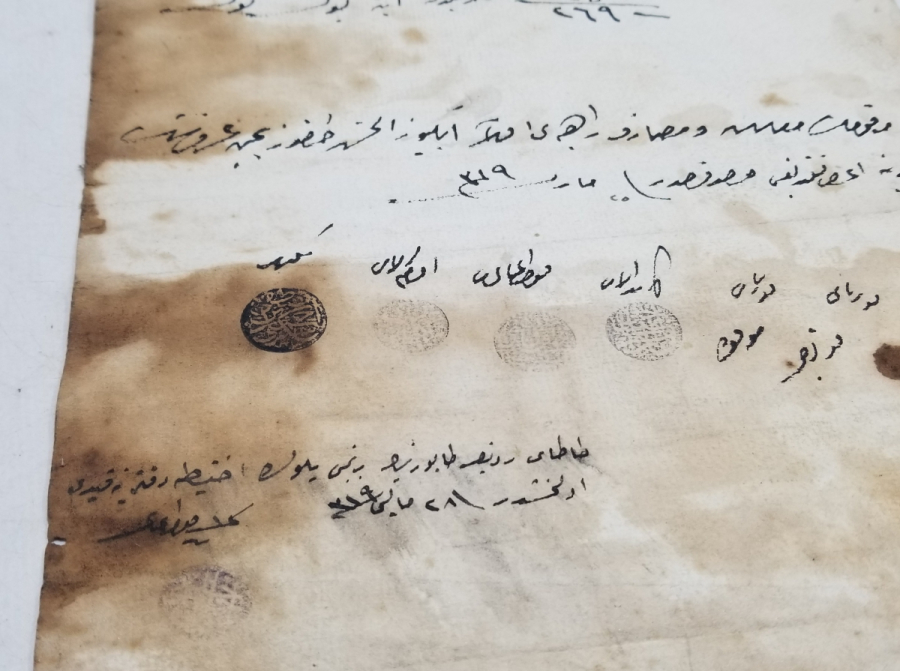 PENÇE MÜHÜRLÜ OSMANLI DÖNEMİ ASKER TEZKERESİ