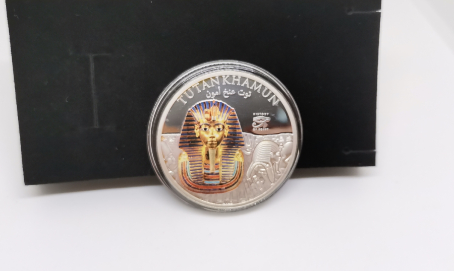TUTANKHAMON VE 2. ELİZABETH GÖRSELLİ GÜMÜŞ KAPLAMA HATIRA 1 DOLAR