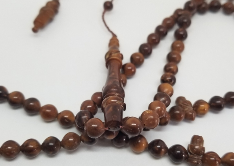 DURAKLARI VE İMAMESİ DERVİŞ SİKKESİ FORMUNDA 99LUK KUKA NAMAZ TESPİHİ