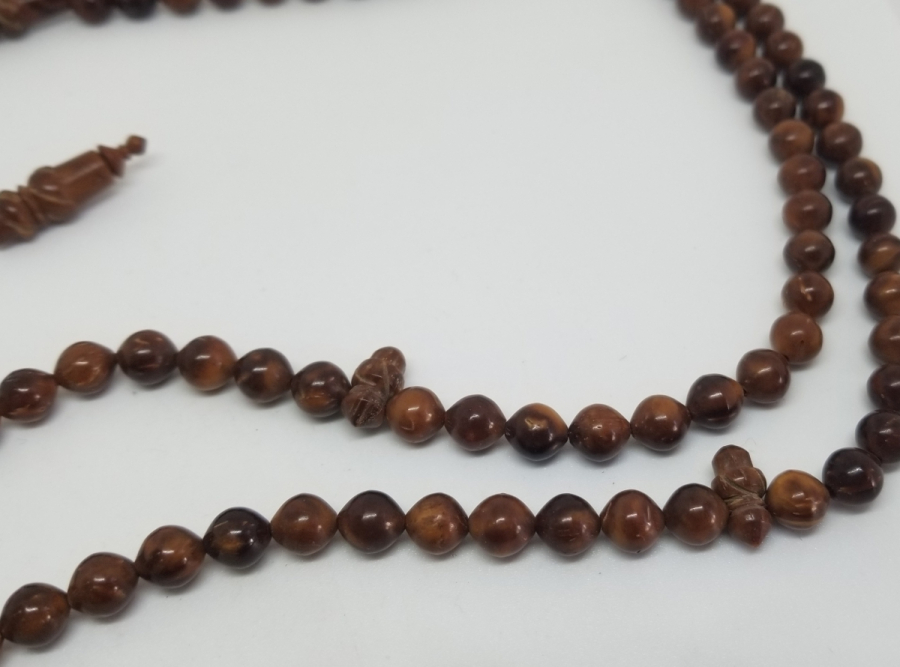 DURAKLARI VE İMAMESİ DERVİŞ SİKKESİ FORMUNDA 99LUK KUKA NAMAZ TESPİHİ