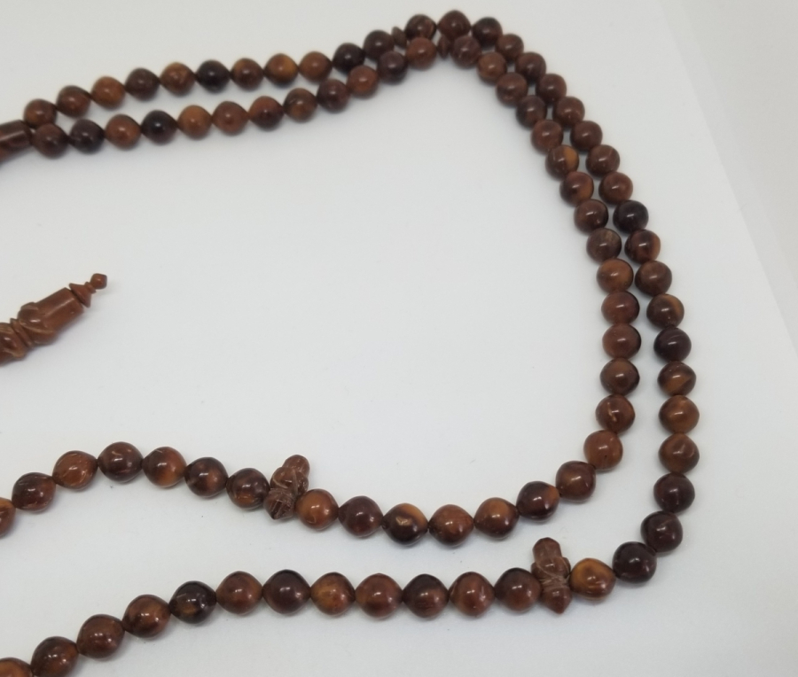 DURAKLARI VE İMAMESİ DERVİŞ SİKKESİ FORMUNDA 99LUK KUKA NAMAZ TESPİHİ