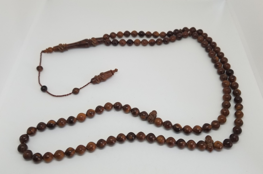 DURAKLARI VE İMAMESİ DERVİŞ SİKKESİ FORMUNDA 99LUK KUKA NAMAZ TESPİHİ