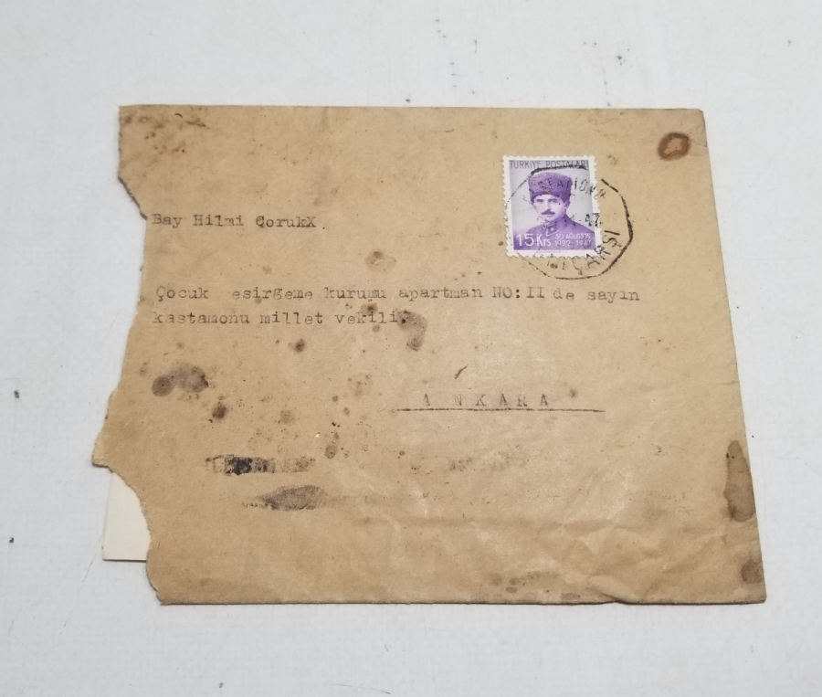 1947 TARİHLİ KASTAMONU MİLLETVEKİLİNE YAZILMIŞ OSMANLICA MEKTUP