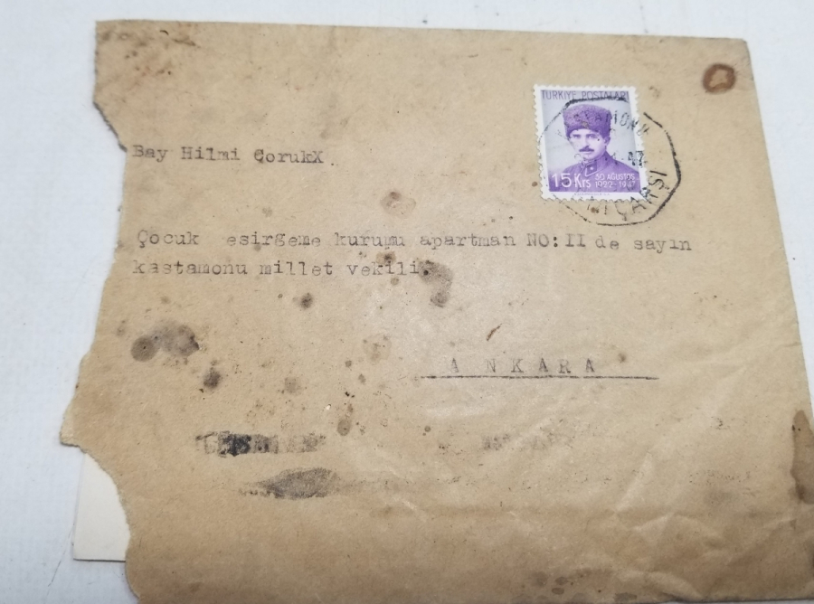 1947 TARİHLİ KASTAMONU MİLLETVEKİLİNE YAZILMIŞ OSMANLICA MEKTUP