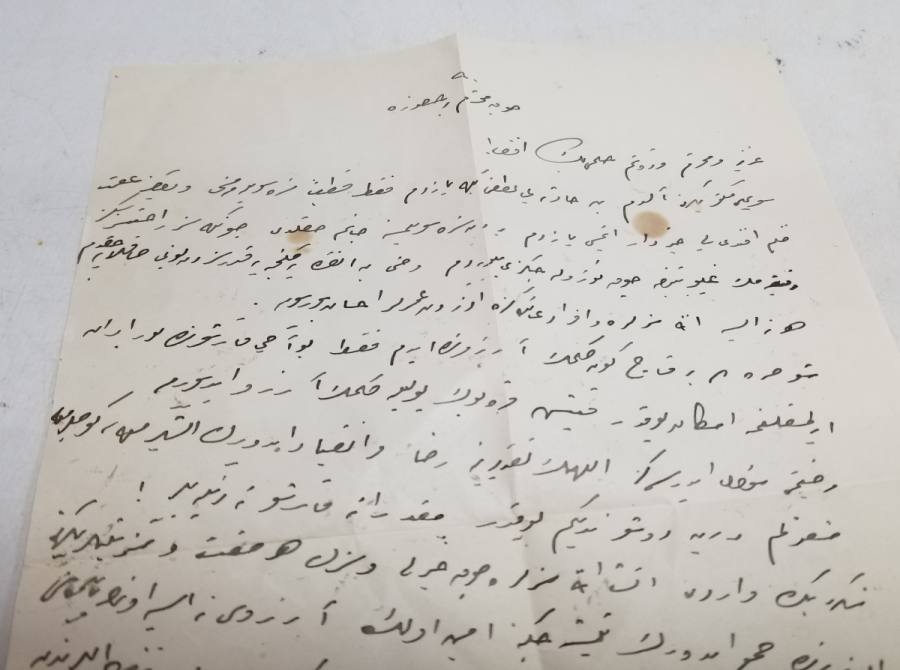 1947 TARİHLİ KASTAMONU MİLLETVEKİLİNE YAZILMIŞ OSMANLICA MEKTUP